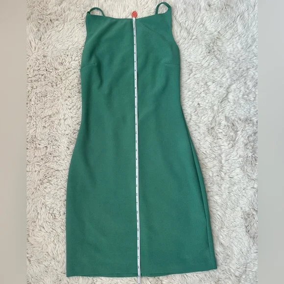 Abercrombie & Fitch Sz XS Emerald Backless Mini Dress with square neckline - Picture 8 of 10